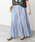 Spick & Span�i�X�s�b�N�A���h�X�p���j�́u�s�ʒ��J���[�L / �tne Quittez pas CottonVoile StripeSlant Panel Skirt*�i�X�J�[�g�j�v�b�u���[
