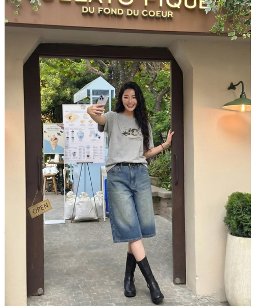 1989STANDARD(1989スタンダード)の「RENTAL SHOP クールコットンクロップ半袖 (SCTSTD-0224)(Tシャツ/カットソー・メンズ・ブラック/ホワイト/ダークグレー/ネイビー・MEDIUM/LARGE/X-LARGE)」の8枚目の写真