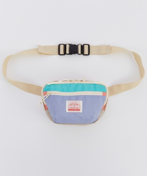 Ocean&Ground(オーシャン&グラウンド)の「ウエストポーチ MULTI(ボディバッグ/ウエストポーチ・キッズ・ベージュ/ライトパープル/ライトグレー/エメラルド/ライトブルー/ライトピンク/ブルー・FREE)」の6枚目の写真