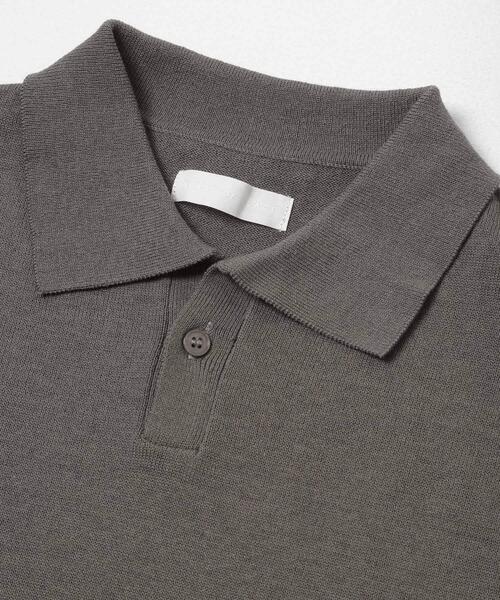 SENSE OF PLACE by URBAN RESEARCH（センスオブプレイスバイアーバンリサーチ）の「『洗濯可』ドライタッチスキッパーニットTシャツ（ニット/セーター・メンズ・ネイビー/チャコールグレー/ライトブルー・M/L）」の12枚目の写真