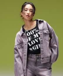 X-girl | LOGO MARK STITCHED DENIM JACKET(デニムジャケット)