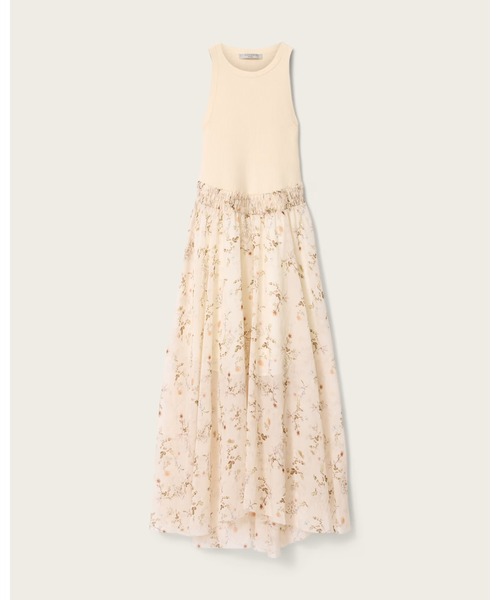 ALLSAINTS(オールセインツ)の「ZENIA SLEEVELESS KNIT WOVEN MIDI DRESS | ZENIA ノースリーブ ニット ウーブン ミディ ドレス・ワンピース(ワンピース・レディース・ホワイト系その他・S/M/XS)」の8枚目の写真
