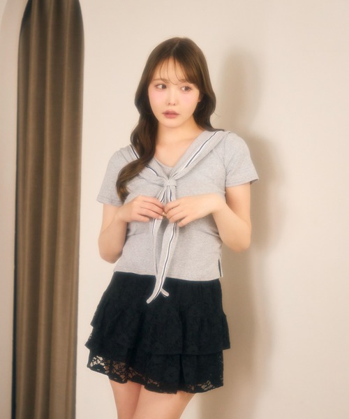 セーラーカットソー（Tシャツ/カットソー）｜miune（ミューヌ）の