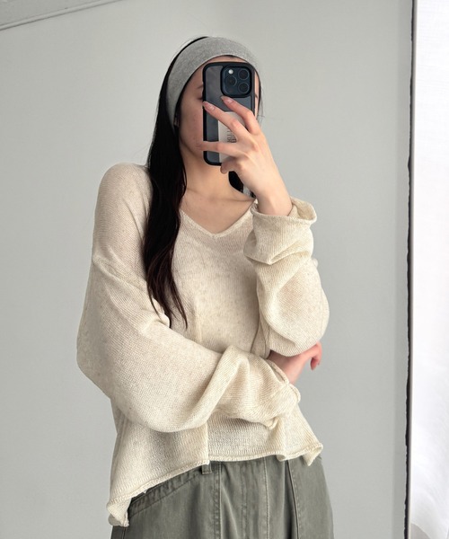 CANAL JEAN(キャナルジーン)の「El mar 小花アイレットヘアバンド(ヘアバンド・レディース・ネイビー/グレー・ONE SIZE)」の6枚目の写真
