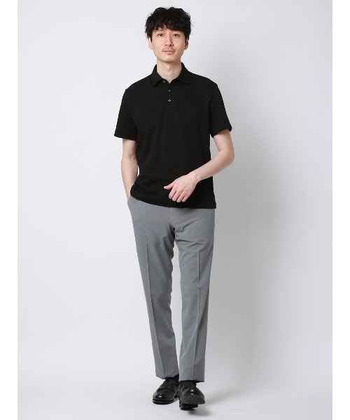 SUIT SQUARE(スーツスクエア)の「"超"伸びる涼しい最高パンツ/テーパードパンツ/ウォッシャブル/ハウンドトゥース/RS07(スラックス・メンズ・ネイビー/ライトグレー・SS/S/M/L/LL/3L/4L/5L/3S)」の22枚目の写真