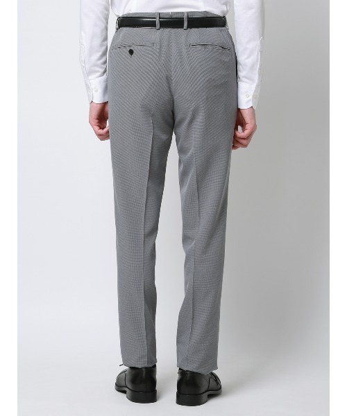 SUIT SQUARE(スーツスクエア)の「"超"伸びる涼しい最高パンツ/テーパードパンツ/ウォッシャブル/ハウンドトゥース/RS07(スラックス・メンズ・ネイビー/ライトグレー・SS/S/M/L/LL/3L/4L/5L/3S)」の15枚目の写真