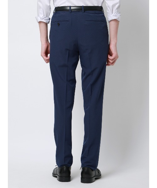 SUIT SQUARE(スーツスクエア)の「"超"伸びる涼しい最高パンツ/テーパードパンツ/ウォッシャブル/ハウンドトゥース/RS07(スラックス・メンズ・ネイビー/ライトグレー・SS/S/M/L/LL/3L/4L/5L/3S)」の5枚目の写真
