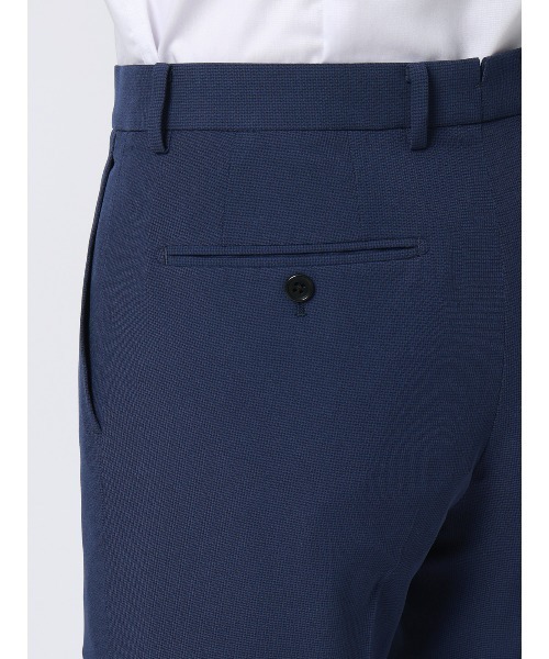 SUIT SQUARE(スーツスクエア)の「"超"伸びる涼しい最高パンツ/テーパードパンツ/ウォッシャブル/ハウンドトゥース/RS07(スラックス・メンズ・ネイビー/ライトグレー・SS/S/M/L/LL/3L/4L/5L/3S)」の7枚目の写真
