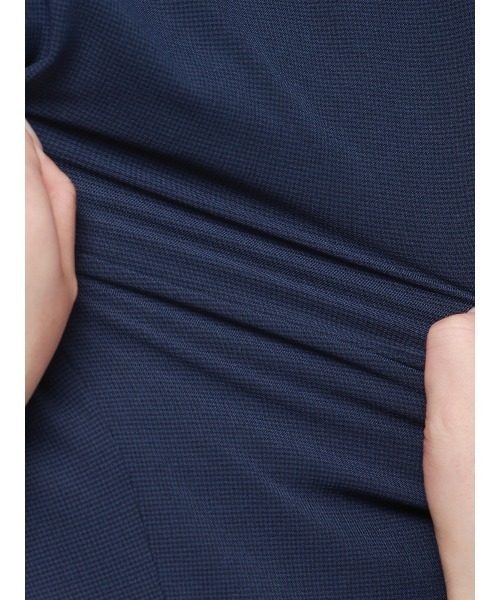 SUIT SQUARE(スーツスクエア)の「"超"伸びる涼しい最高パンツ/テーパードパンツ/ウォッシャブル/ハウンドトゥース/RS07(スラックス・メンズ・ネイビー/ライトグレー・SS/S/M/L/LL/3L/4L/5L/3S)」の9枚目の写真