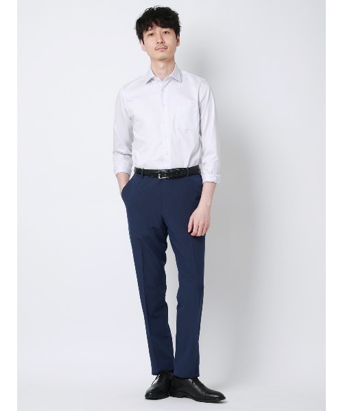 SUIT SQUARE(スーツスクエア)の「"超"伸びる涼しい最高パンツ/テーパードパンツ/ウォッシャブル/ハウンドトゥース/RS07(スラックス・メンズ・ネイビー/ライトグレー・SS/S/M/L/LL/3L/4L/5L/3S)」の12枚目の写真