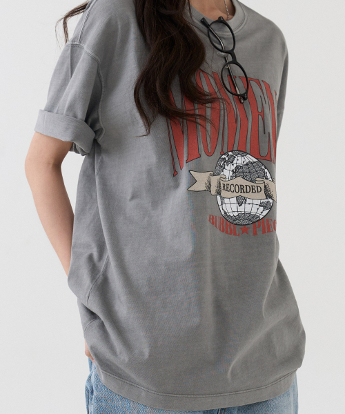 BUBBLPIECE（バブルピース）の「[男女共用] モーメントピグメントTシャツ_ライトグレー（Tシャツ/カットソー・レディース・その他・MEDIUM/LARGE）」の6枚目の写真