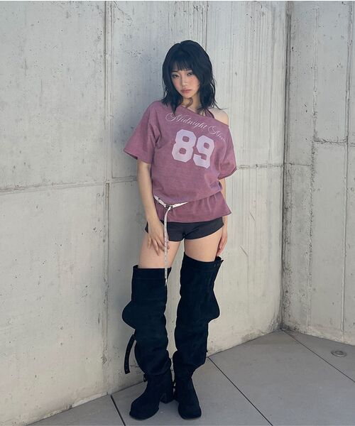 Midnight Move(ミッドナイトムーブ)の「pg set 89 t (wine)(Tシャツ/カットソー・レディース・その他・FREE)」の5枚目の写真
