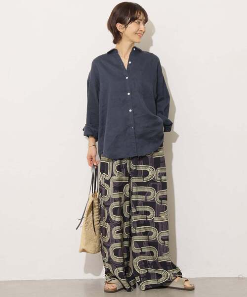 JOURNAL STANDARD relume(ジャーナルスタンダード レリューム)の「《追加2》カラーリネンオーバーサイズシャツ(シャツ/ブラウス・レディース・イエロー系その他/ピンク/グリーン/ホワイト/ブルー系その他/ダークブルー・FREE)」の12枚目の写真