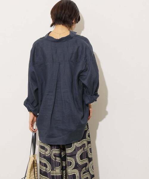 JOURNAL STANDARD relume(ジャーナルスタンダード レリューム)の「《追加2》カラーリネンオーバーサイズシャツ(シャツ/ブラウス・レディース・イエロー系その他/ピンク/グリーン/ホワイト/ブルー系その他/ダークブルー・FREE)」の18枚目の写真
