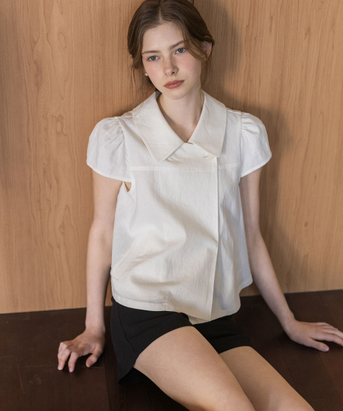 LAUTREDE MIN(ロートルドミン)の「Mute collar Blouse Jacket(シャツ/ブラウス・レディース・アイボリー・SMALL/MEDIUM)」の5枚目の写真