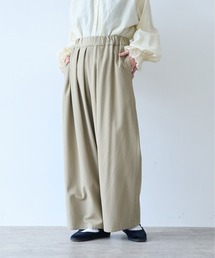 20/2強撚Cotton twill relax pants