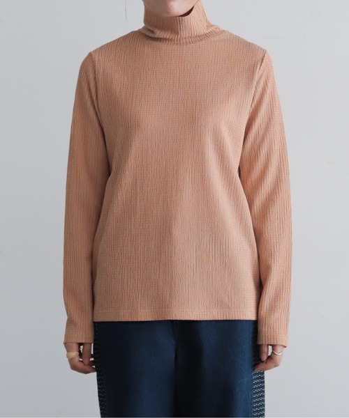 NOMBRE IMPAIR(ノンブルアンペール)の「ギザギザリブ タートルネックプルオーバー(Tシャツ/カットソー・レディース・ライトグリーン/オレンジ・FREE)」の12枚目の写真