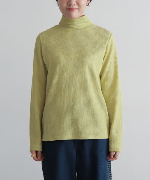 NOMBRE IMPAIR(ノンブルアンペール)の「ギザギザリブ タートルネックプルオーバー(Tシャツ/カットソー・レディース・ライトグリーン/オレンジ・FREE)」の13枚目の写真