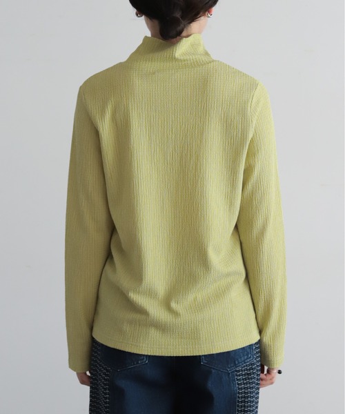 NOMBRE IMPAIR(ノンブルアンペール)の「ギザギザリブ タートルネックプルオーバー(Tシャツ/カットソー・レディース・ライトグリーン/オレンジ・FREE)」の15枚目の写真
