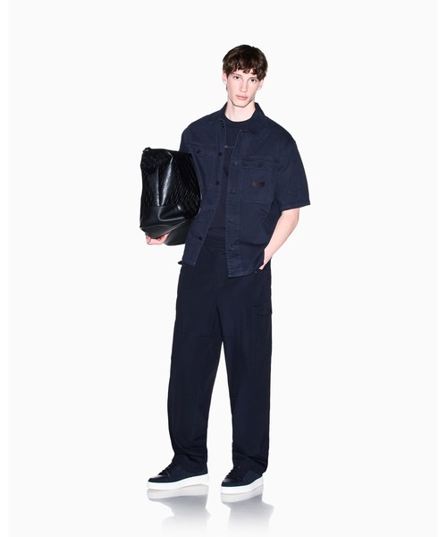 ARMANI EXCHANGE(アルマーニエクスチェンジ)の「【A|X アルマーニ エクスチェンジ】AXロゴ コンフォートフィット 半袖クルーネックTシャツ/COMFORT(EC限定カラー含)(Tシャツ/カットソー・メンズ・オフホワイト/ブラック/ダークネイビー・XX-LARGE/SMALL/X-SMALL/X-LARGE/MEDIUM/LARGE)」の5枚目の写真