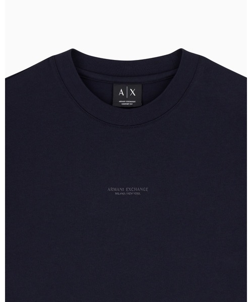 ARMANI EXCHANGE(アルマーニエクスチェンジ)の「【A|X アルマーニ エクスチェンジ】AXロゴ コンフォートフィット 半袖クルーネックTシャツ/COMFORT(EC限定カラー含)(Tシャツ/カットソー・メンズ・オフホワイト/ブラック/ダークネイビー・XX-LARGE/SMALL/X-SMALL/X-LARGE/MEDIUM/LARGE)」の8枚目の写真