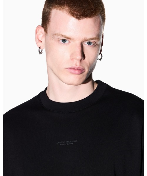 ARMANI EXCHANGE(アルマーニエクスチェンジ)の「【A|X アルマーニ エクスチェンジ】AXロゴ コンフォートフィット 半袖クルーネックTシャツ/COMFORT(EC限定カラー含)(Tシャツ/カットソー・メンズ・オフホワイト/ブラック/ダークネイビー・XX-LARGE/SMALL/X-SMALL/X-LARGE/MEDIUM/LARGE)」の11枚目の写真