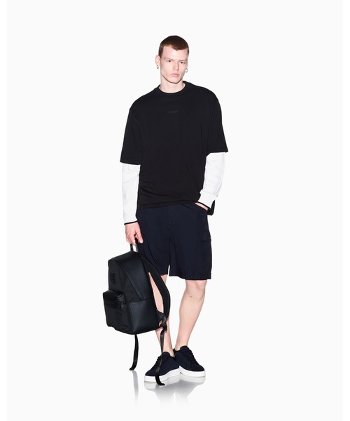 ARMANI EXCHANGE(アルマーニエクスチェンジ)の「【A|X アルマーニ エクスチェンジ】AXロゴ コンフォートフィット 半袖クルーネックTシャツ/COMFORT(EC限定カラー含)(Tシャツ/カットソー・メンズ・オフホワイト/ブラック/ダークネイビー・XX-LARGE/SMALL/X-SMALL/X-LARGE/MEDIUM/LARGE)」の12枚目の写真