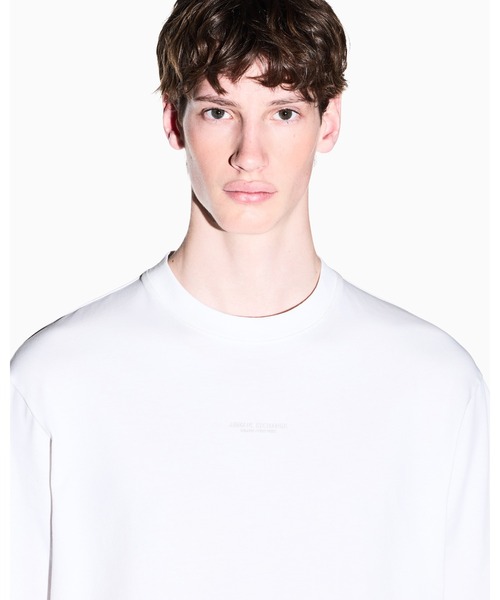 ARMANI EXCHANGE(アルマーニエクスチェンジ)の「【A|X アルマーニ エクスチェンジ】AXロゴ コンフォートフィット 半袖クルーネックTシャツ/COMFORT(EC限定カラー含)(Tシャツ/カットソー・メンズ・オフホワイト/ブラック/ダークネイビー・XX-LARGE/SMALL/X-SMALL/X-LARGE/MEDIUM/LARGE)」の16枚目の写真