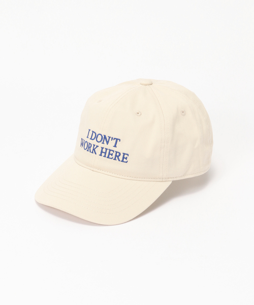 IDEA BOOKS(アイディアブックス)の「IDEA BOOKS / アイディアブックス SORRY I DONT WORK HERE HAT(キャップ・メンズ・ブラック/ベージュ/ブルー/グリーン・FREE)」の2枚目の写真