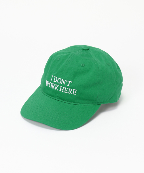 IDEA BOOKS(アイディアブックス)の「IDEA BOOKS / アイディアブックス SORRY I DONT WORK HERE HAT(キャップ・メンズ・ブラック/ベージュ/ブルー/グリーン・FREE)」の3枚目の写真