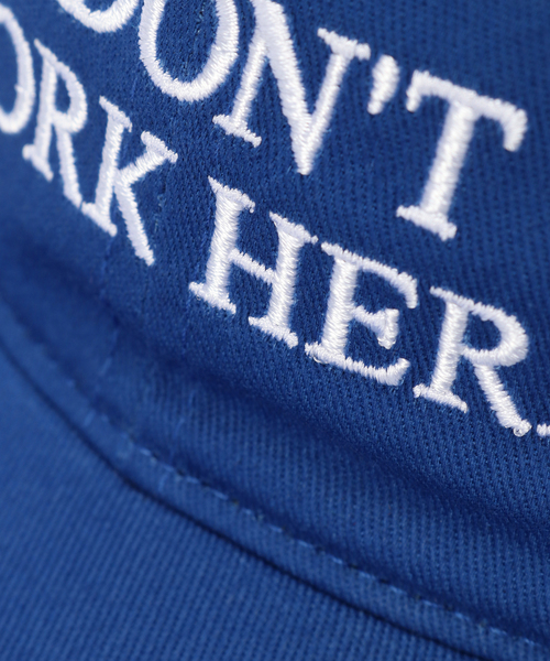 IDEA BOOKS(アイディアブックス)の「IDEA BOOKS / アイディアブックス SORRY I DONT WORK HERE HAT(キャップ・メンズ・ブラック/ベージュ/ブルー/グリーン・FREE)」の5枚目の写真