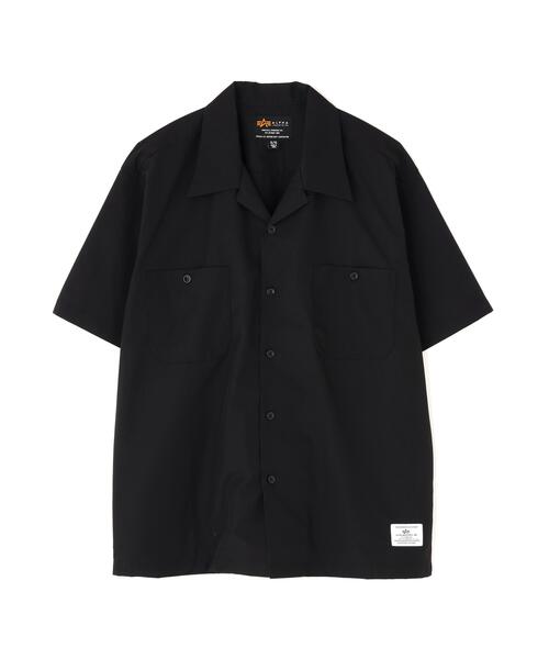Alpha Industries（アルファインダストリーズ）の「【日本限定】Alpha Industries/アルファ インダストリーズ/TC WORK S/S SHIRT/ TC ワークショートスリーブシャツ（シャツ/ブラウス・メンズ・ネイビー/ブラック/アイボリー・XL/L/M/S/2XL）」の3枚目の写真
