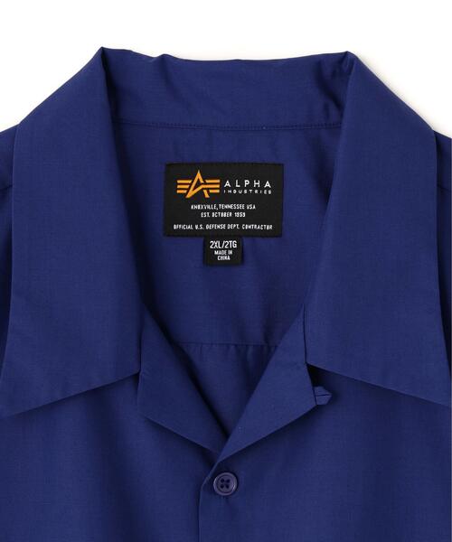 Alpha Industries（アルファインダストリーズ）の「【日本限定】Alpha Industries/アルファ インダストリーズ/TC WORK S/S SHIRT/ TC ワークショートスリーブシャツ（シャツ/ブラウス・メンズ・ネイビー/ブラック/アイボリー・XL/L/M/S/2XL）」の12枚目の写真