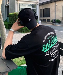 NOWLE | 【NOWLE】ビッグシルエット カリフォルニア バックプリントTシャツ / カレッジライク サーフロゴ 半袖T(Tシャツ/カットソー)