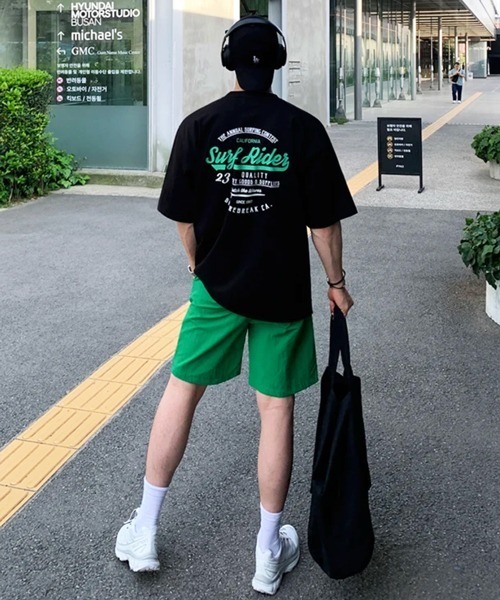 NOWLE（ノウル）の「【NOWLE】ビッグシルエット カリフォルニア バックプリントTシャツ / カレッジライク サーフロゴ 半袖T（Tシャツ/カットソー・メンズ・ブラック/ホワイト・MEDIUM/LARGE/X-LARGE）」の14枚目の写真