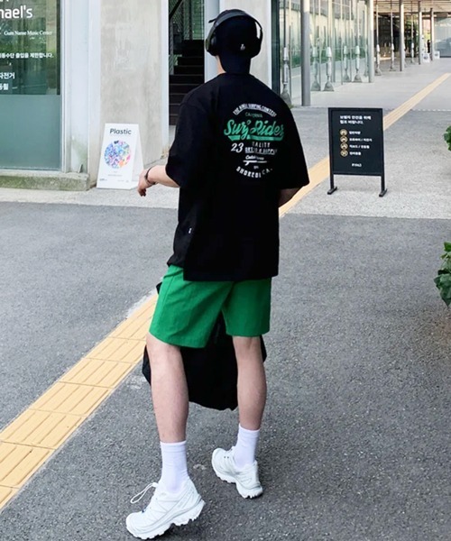 NOWLE（ノウル）の「【NOWLE】ビッグシルエット カリフォルニア バックプリントTシャツ / カレッジライク サーフロゴ 半袖T（Tシャツ/カットソー・メンズ・ブラック/ホワイト・MEDIUM/LARGE/X-LARGE）」の16枚目の写真