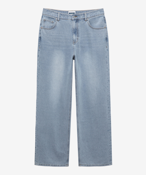 MINDBRIDGE(マインドブリッジ)の「9ozワイドライトブルーデニムパンツ_LI(デニムパンツ・メンズ・ライトインディゴブルー・29/36/30/32/34)」の6枚目の写真