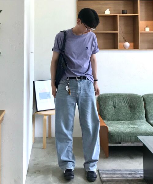 MINDBRIDGE(マインドブリッジ)の「9ozワイドライトブルーデニムパンツ_LI(デニムパンツ・メンズ・ライトインディゴブルー・29/36/30/32/34)」の13枚目の写真