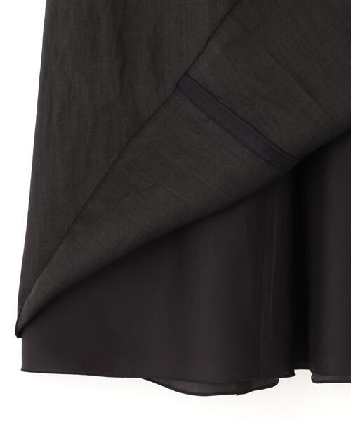 YLEVE(イレーヴ)の「YLEVE / ROYAL RAMIE BROAD SKIRT(スカート・レディース・ブラック/ベージュ・2/0/1)」の14枚目の写真