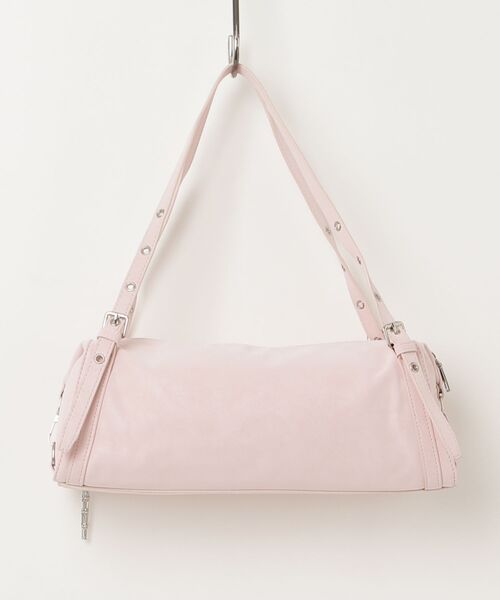 mindseeker girls(マインドシーカーガールズ)の「Eyelet Handle Mini Bag / アイレットハンドル付きミニバッグ(ショルダーバッグ・レディース・ベビーピンク/ブラック・FREE)」の3枚目の写真