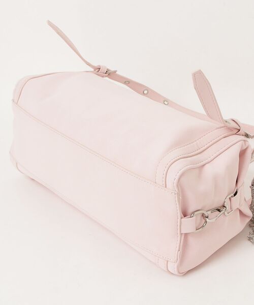 mindseeker girls(マインドシーカーガールズ)の「Eyelet Handle Mini Bag / アイレットハンドル付きミニバッグ(ショルダーバッグ・レディース・ベビーピンク/ブラック・FREE)」の4枚目の写真