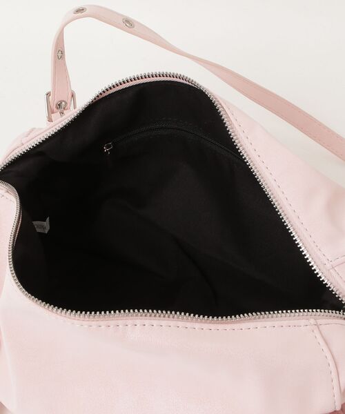 mindseeker girls(マインドシーカーガールズ)の「Eyelet Handle Mini Bag / アイレットハンドル付きミニバッグ(ショルダーバッグ・レディース・ベビーピンク/ブラック・FREE)」の5枚目の写真