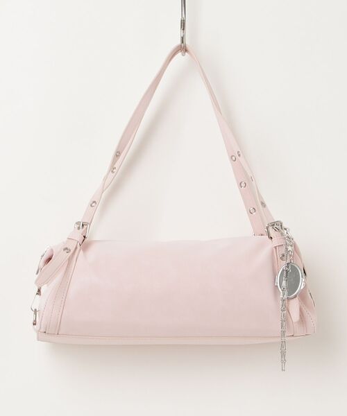 mindseeker girls(マインドシーカーガールズ)の「Eyelet Handle Mini Bag / アイレットハンドル付きミニバッグ(ショルダーバッグ・レディース・ベビーピンク/ブラック・FREE)」の9枚目の写真