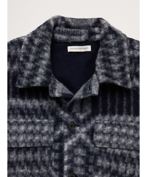 Banana Republic(バナナリパブリック)の「ボイルドウール シャツジャケット(その他アウター・メンズ・ネイビー・XL/L/M/S)」の14枚目の写真
