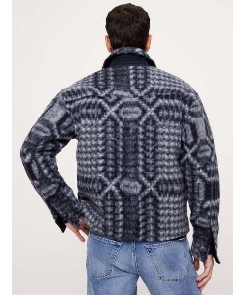 Banana Republic(バナナリパブリック)の「ボイルドウール シャツジャケット(その他アウター・メンズ・ネイビー・XL/L/M/S)」の5枚目の写真