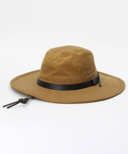 FILSON(フィルソン)の「FILSON/フィルソン Tin Cloth Bush Hat/フィルソン ティンクロス ブッシュハット(ハット・メンズ・ブラウン/オリーブ・LARGE)」の1枚目の写真