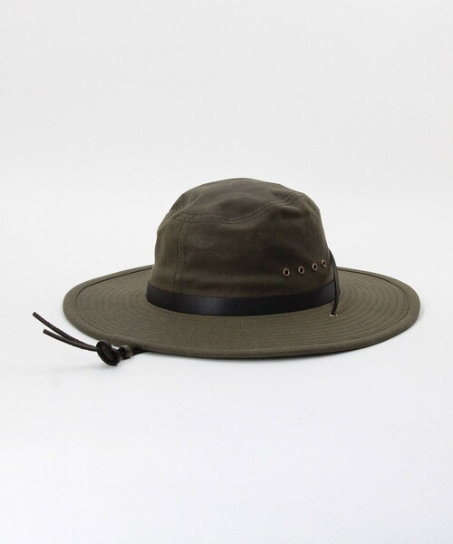 FILSON(フィルソン)の「FILSON/フィルソン Tin Cloth Bush Hat/フィルソン ティンクロス ブッシュハット(ハット・メンズ・ブラウン/オリーブ・LARGE)」の2枚目の写真