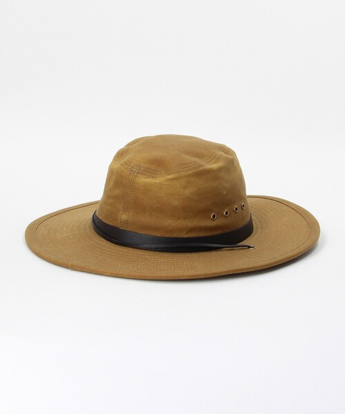 FILSON(フィルソン)の「FILSON/フィルソン Tin Cloth Bush Hat/フィルソン ティンクロス ブッシュハット(ハット・メンズ・ブラウン/オリーブ・LARGE)」の4枚目の写真