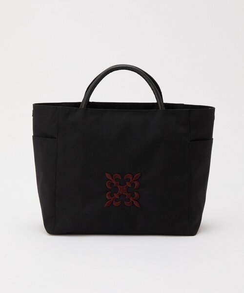 russet（ラシット）の「【モノグラム刺繍】コーデュラナイロントートバッグ（トートバッグ・レディース・グレー/ブラック/ダークブラウン/グレー系その他・FREE）」の2枚目の写真