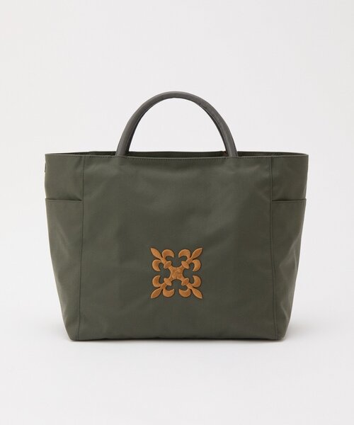 russet（ラシット）の「【モノグラム刺繍】コーデュラナイロントートバッグ（トートバッグ・レディース・グレー/ブラック/ダークブラウン/グレー系その他・FREE）」の22枚目の写真